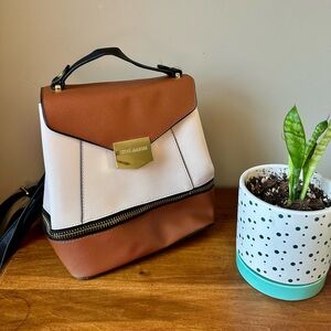 Two-Tone Brown and White Women's Bag